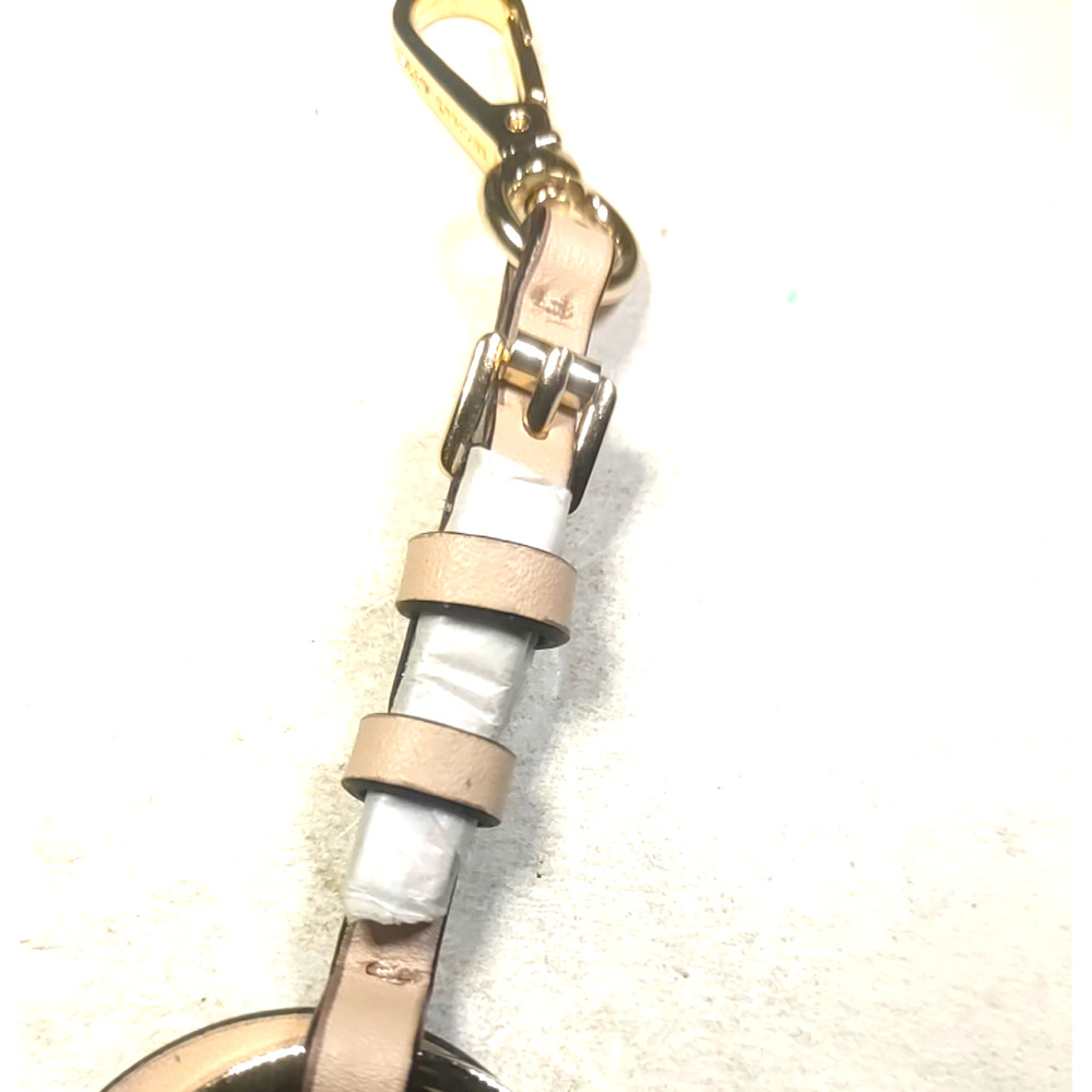 Michael Kors Purse Clip Pink Leather Gold Tone - Picture 5 of 5
